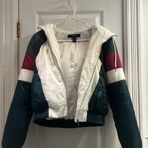 Forever 21 80’s inspired Multicolor Puffer Jacket